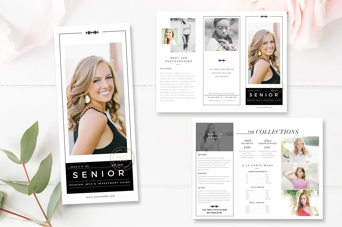Senior Photography Guide - Trifold Brochure Flyer