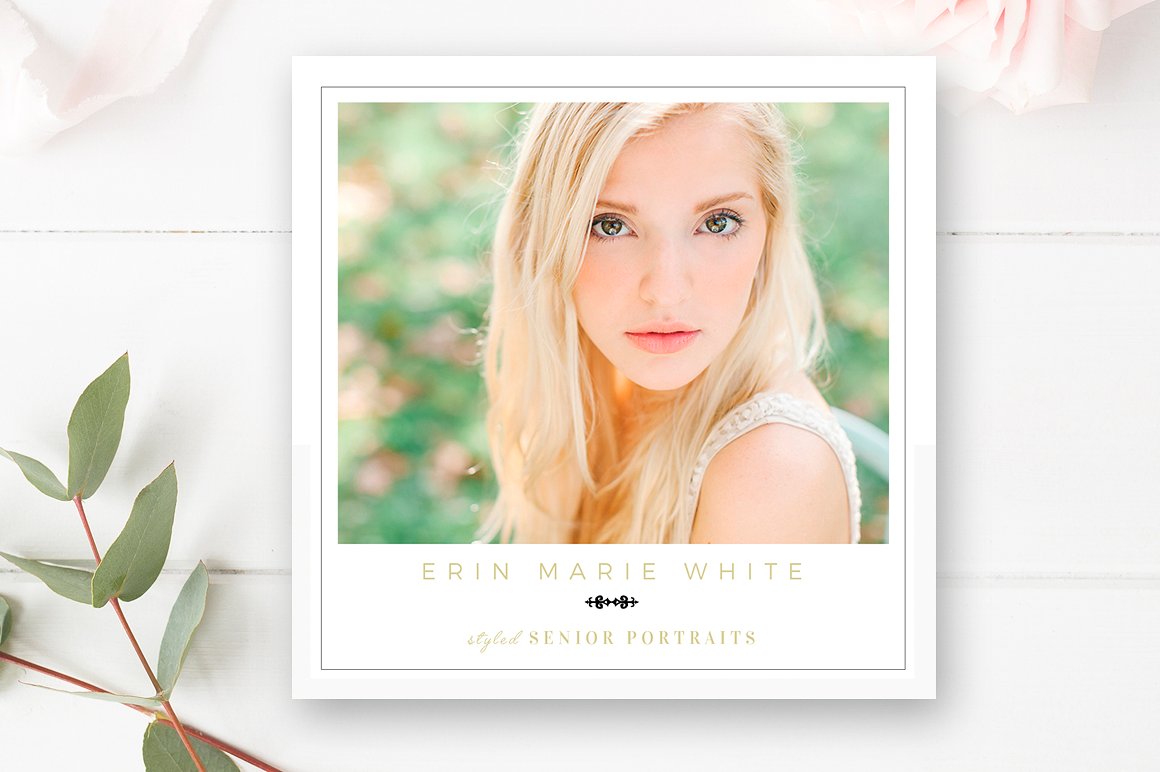 Senior Graduation Announcement Template, Senior Card Template,