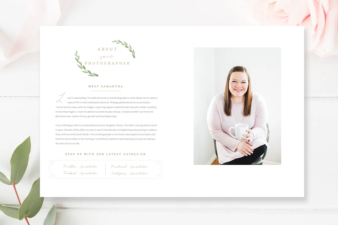 wedding photographer about me page