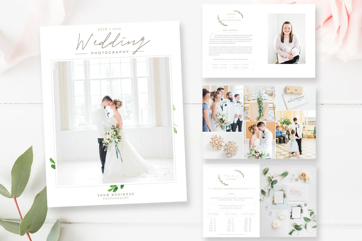 Wedding Photographer Magazine Template - Photo Studio Magazine