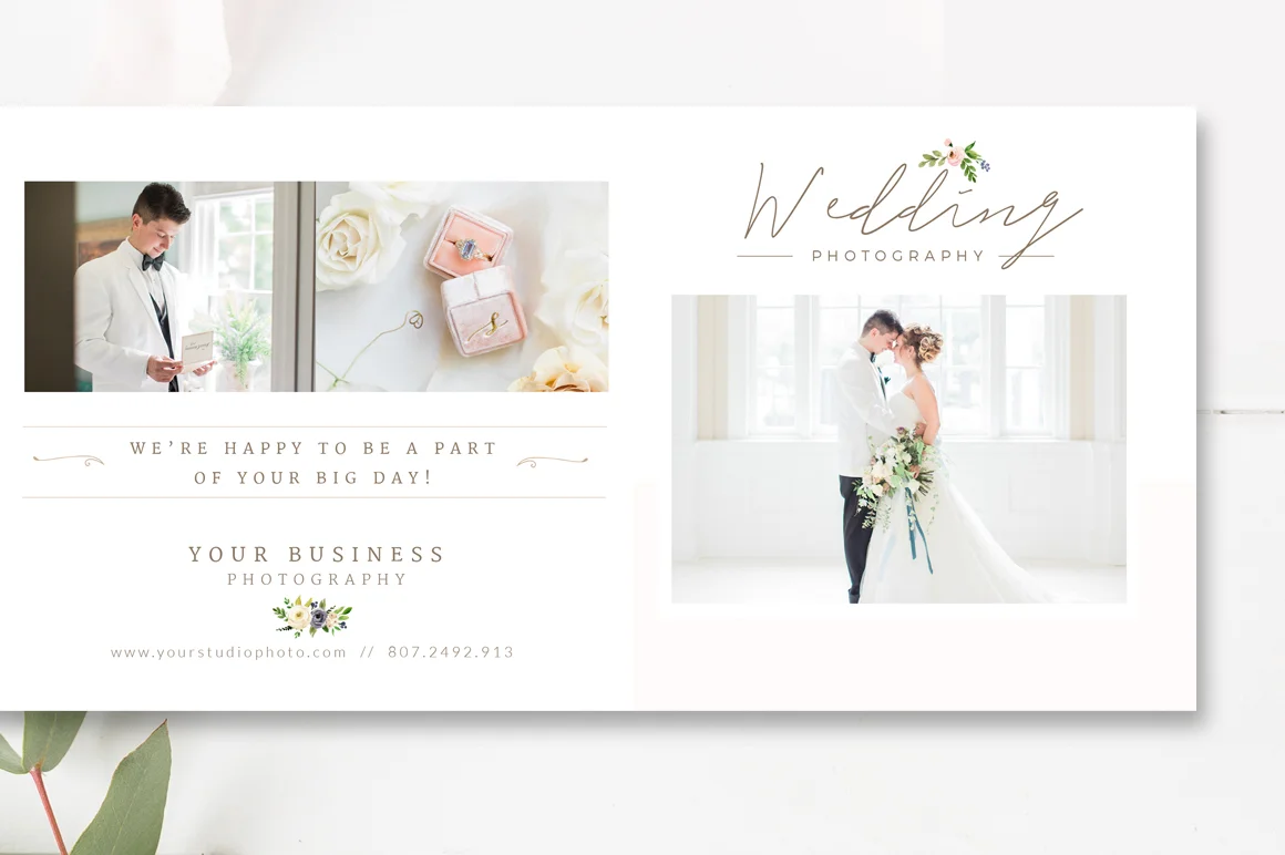 Photography Template Trifold Pricing Guide Design, Photographer Pricing Brochure