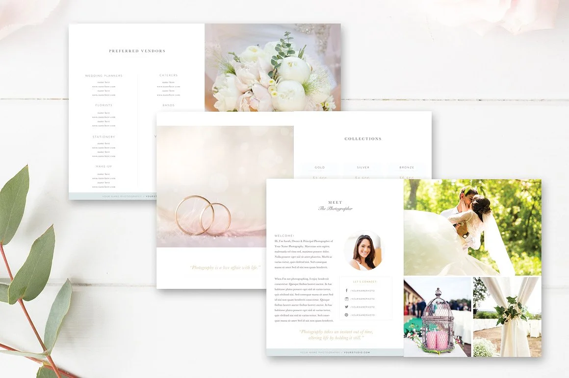 Wedding Photographer Magazine Template - Photo Studio Magazine