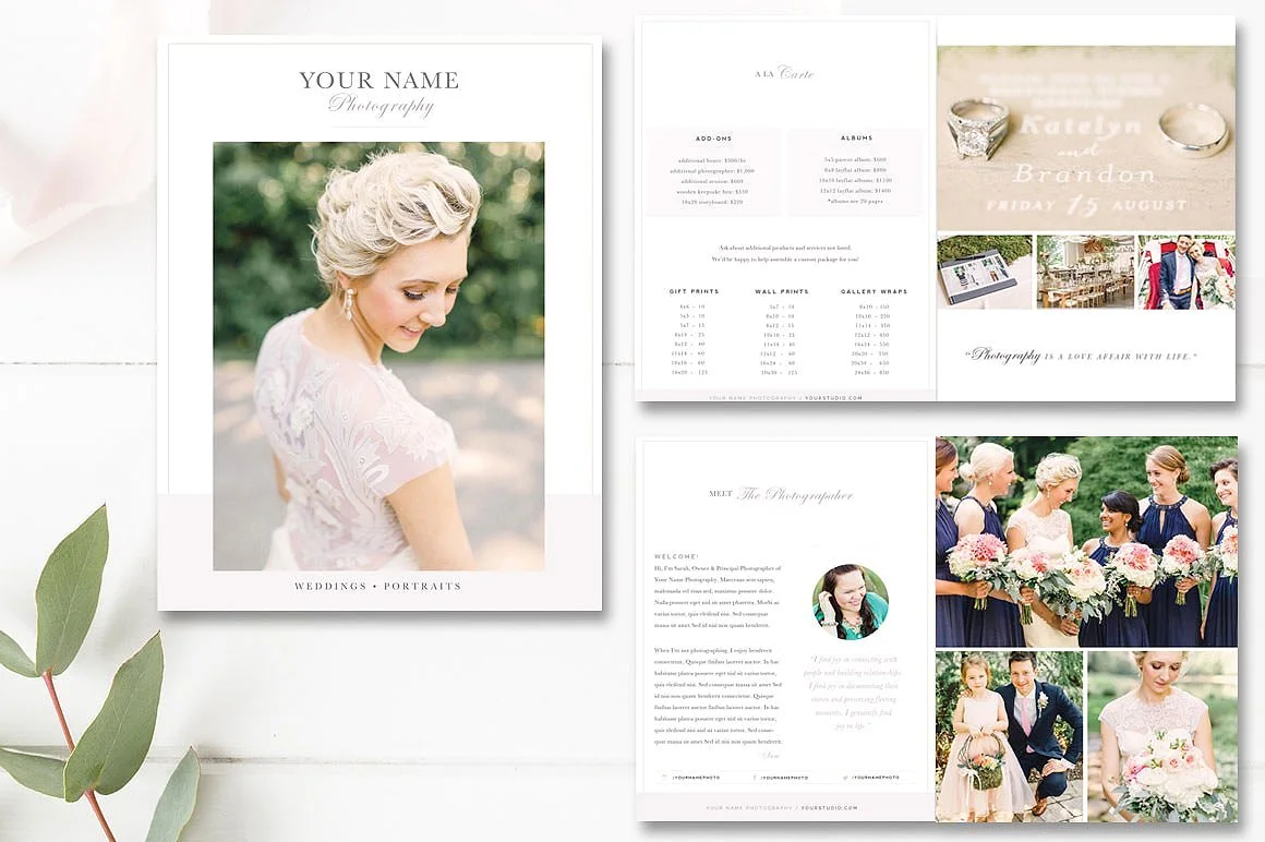 Wedding Photography Magazine Template