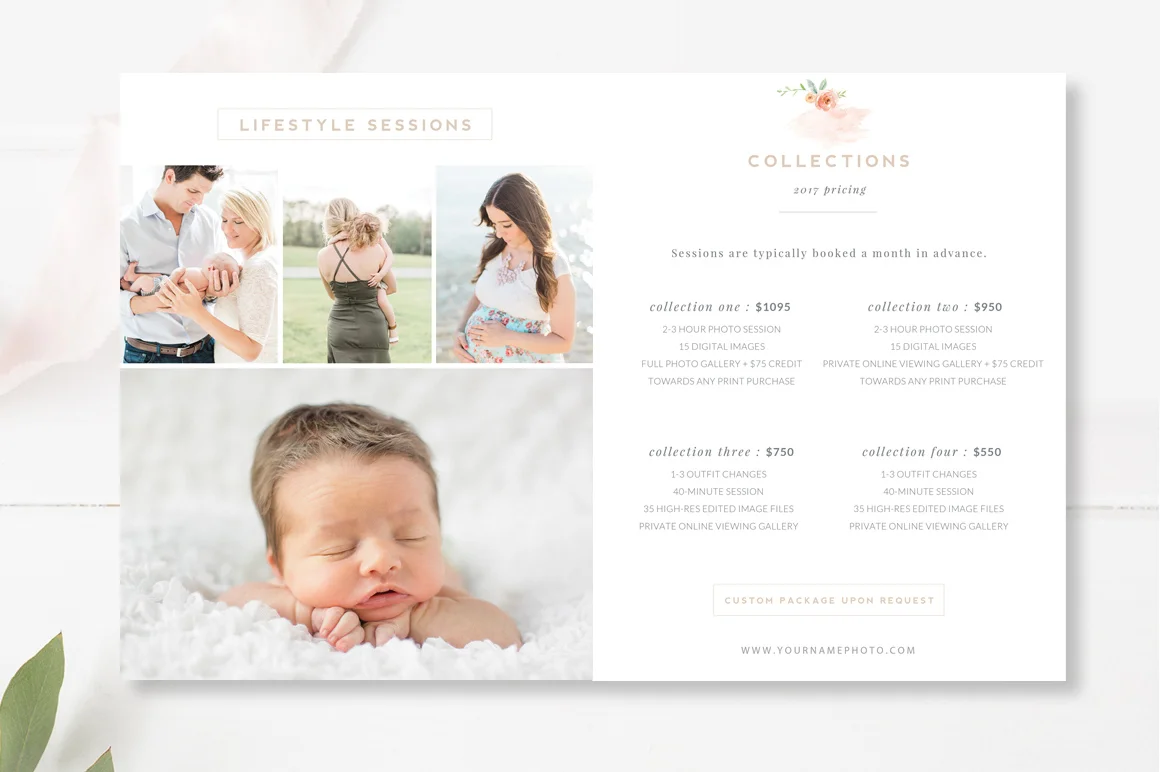 Lifestyle Photography Magazine Template, Photo Marketing Templates,