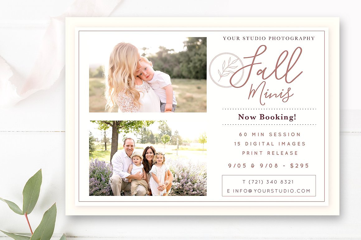 Fall Mini Session Marketing Bundle for Photographers