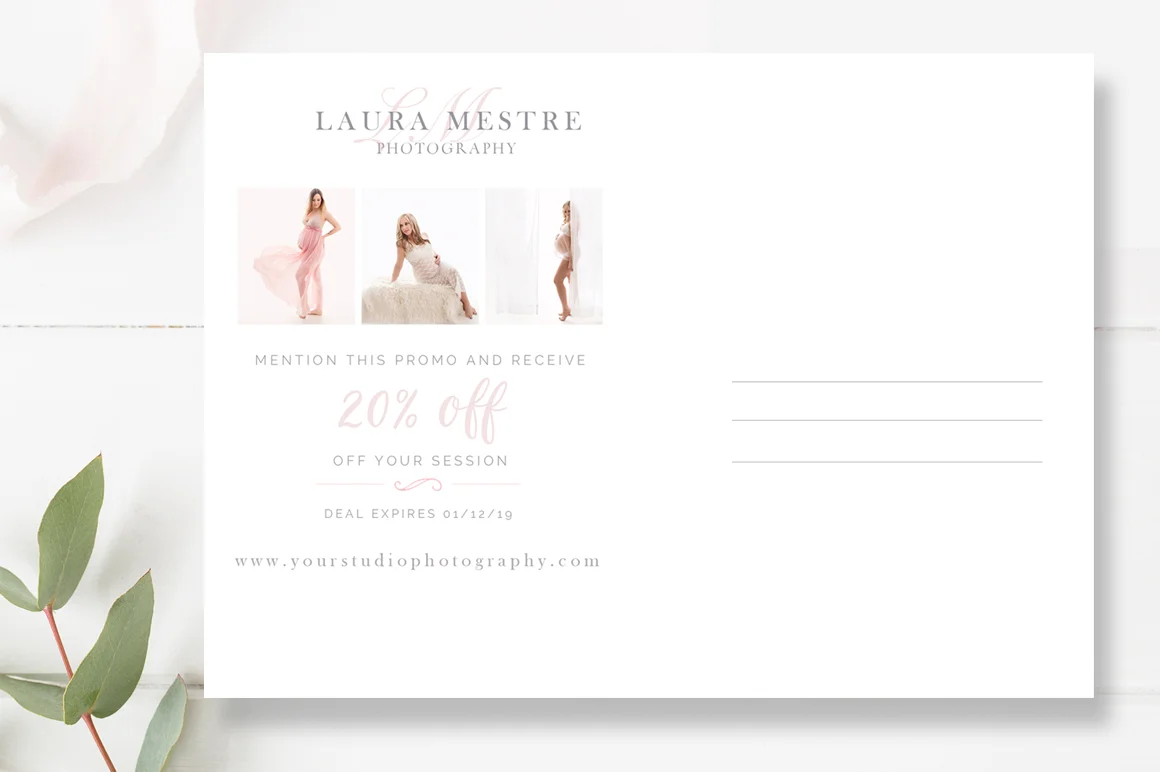 Photographer Postcard Flyers, Digital Marketing Templates