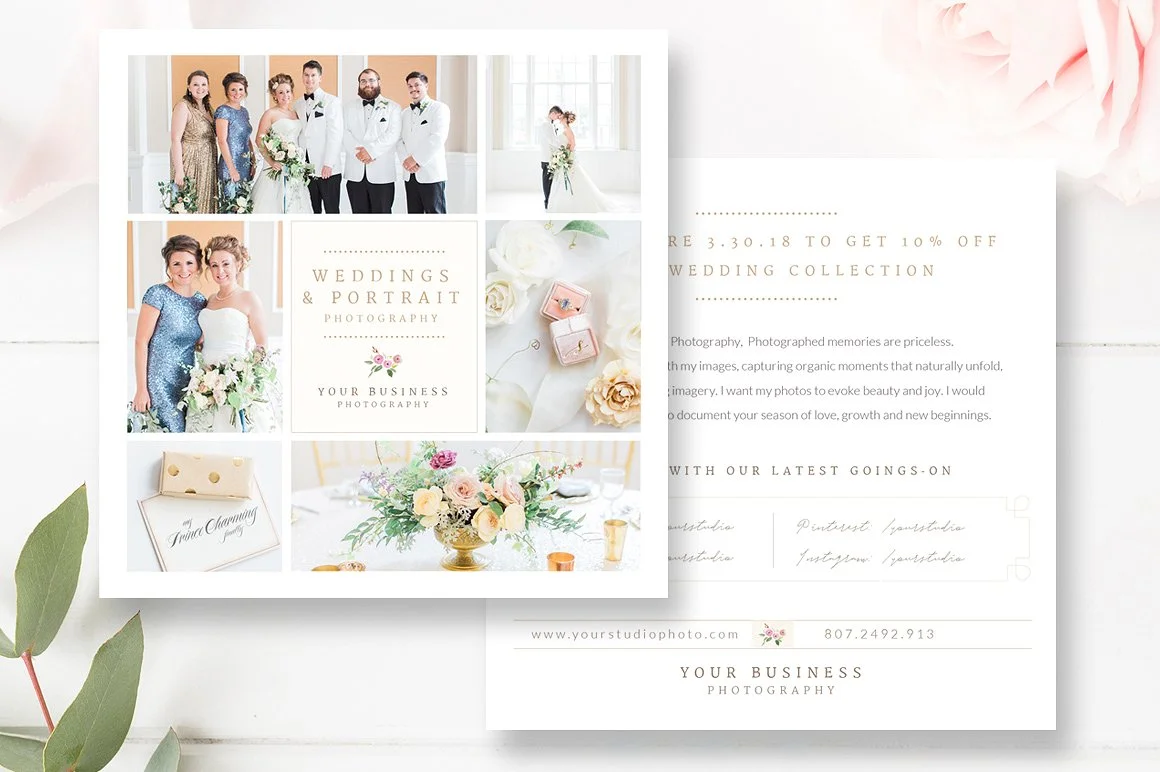 Wedding Photography Marketing Template - Wedding Photography Flyer Design