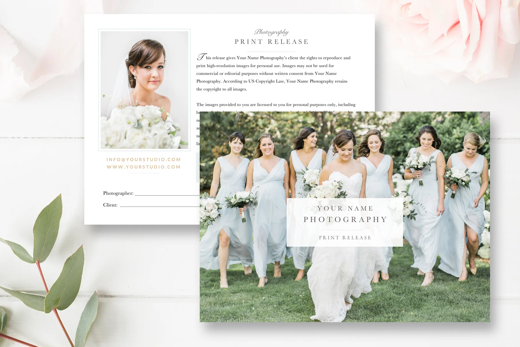 Print Release Form, Photographer Licensing Agreement