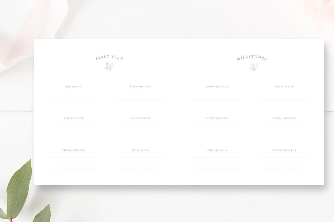10x10 Baby Album Photoshop Template, Newborn Photo Album for Pro Photographers