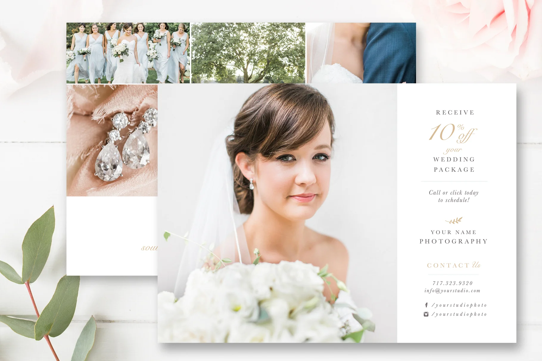 5x7 Promo Card Post Card Template, Photoshop Template