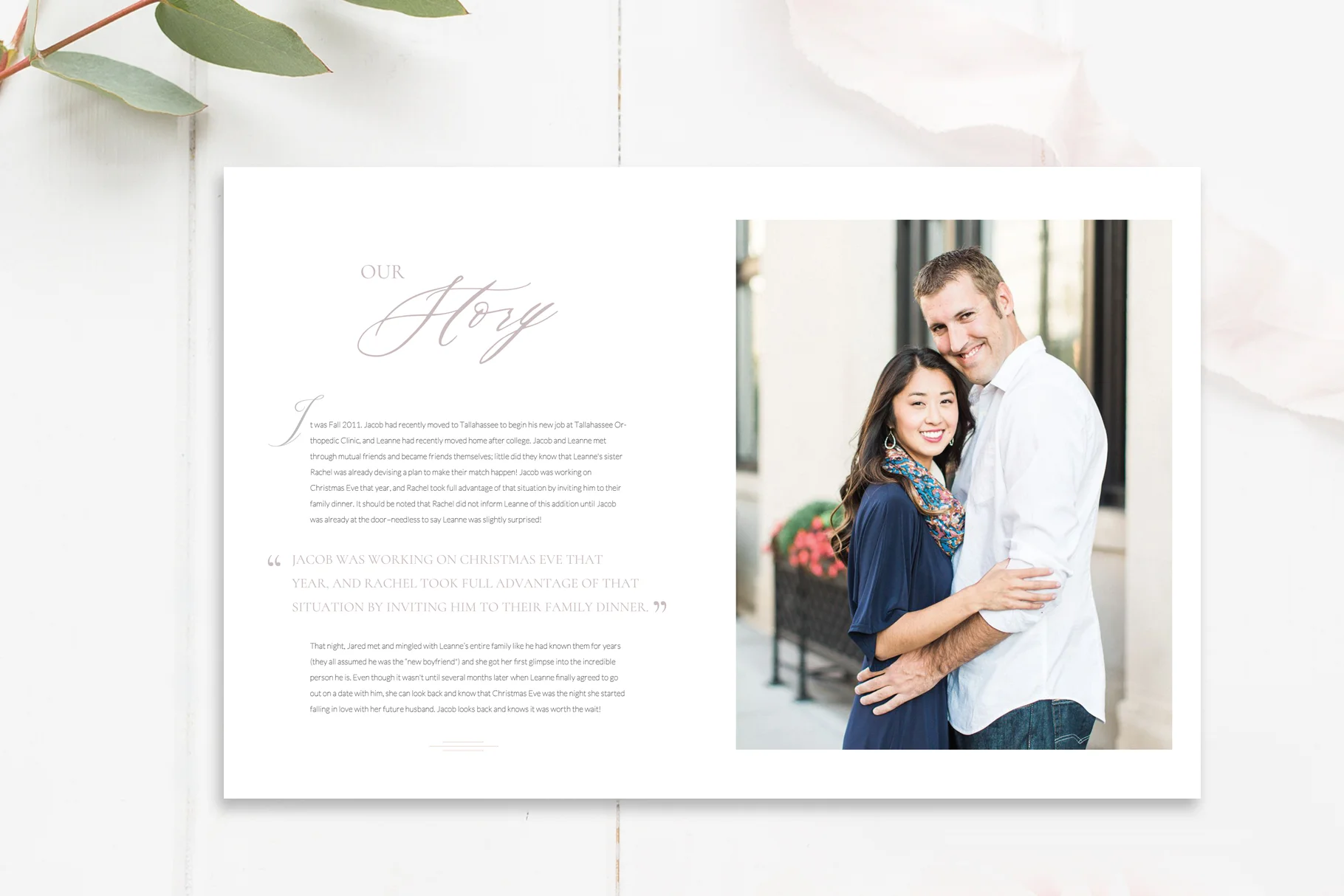 Save the Date Photography Magazine Template, Photoshop Template