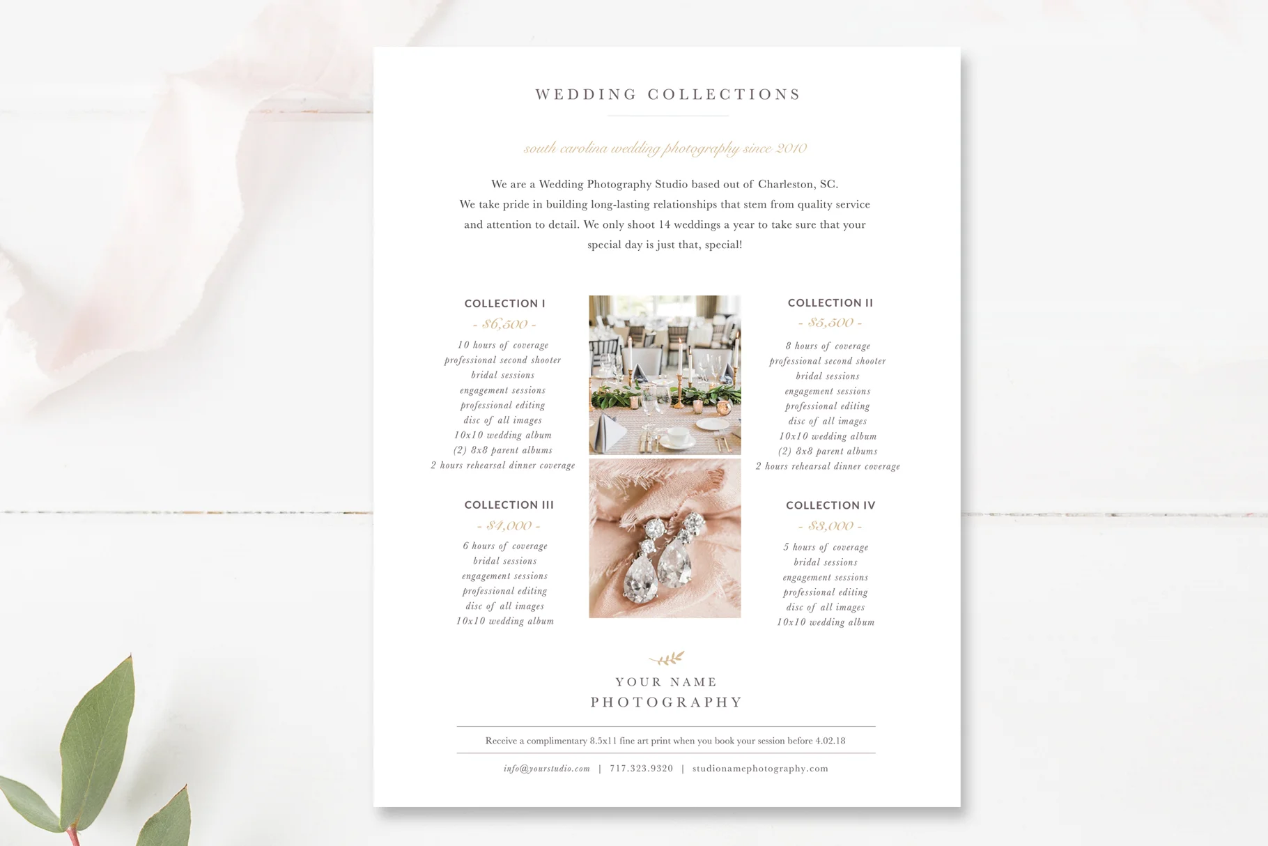 Photography Pricing Guide, Wedding Pricing