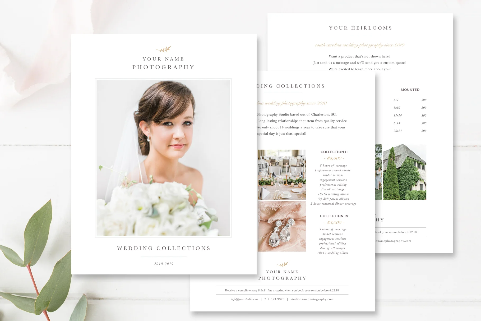 Wedding Photography Pricing Guide Template — Photographer Templates