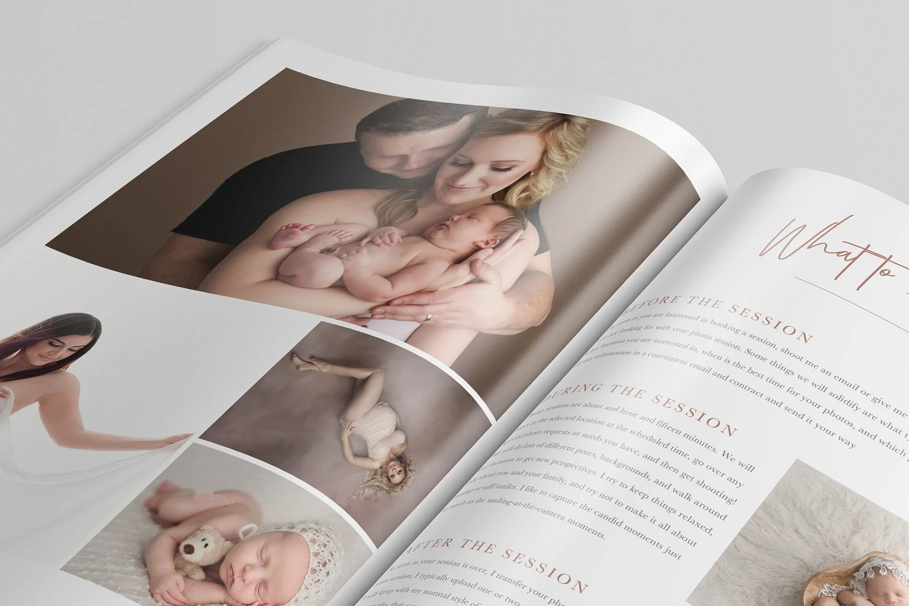 Lifestyle Photographer Welcome Guide, Photoshop Template