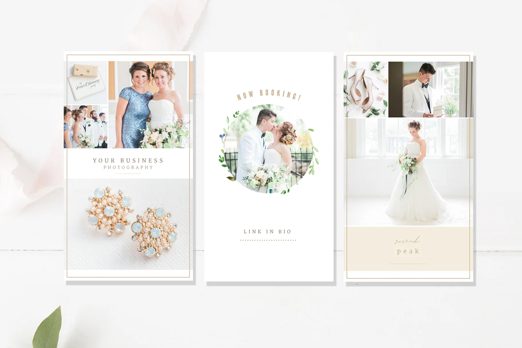 wedding photographer Instagram Stories Templates, Editable PSD Templates