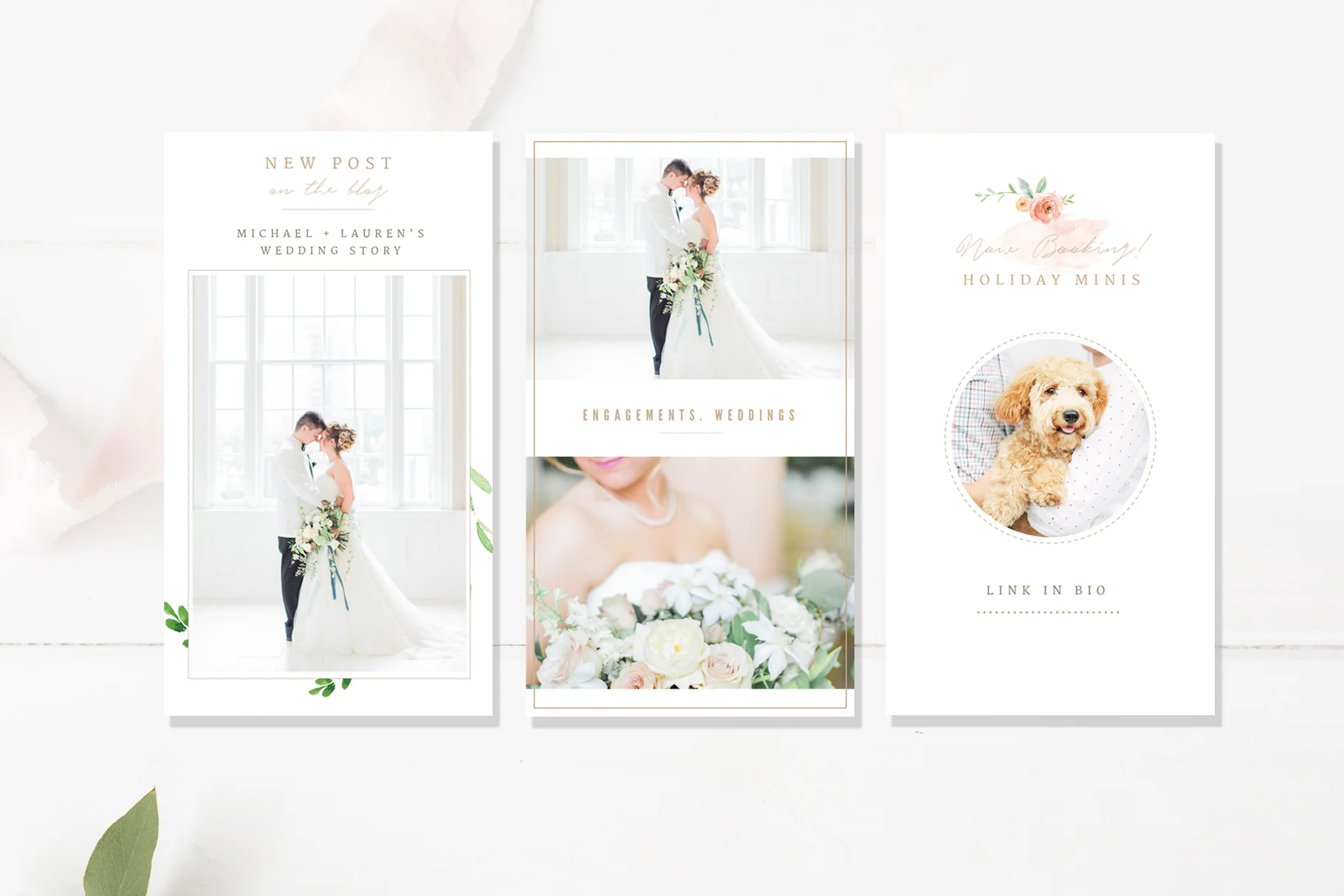 Wedding Planner Instagram Stories Templates, Editable PSD Templates
