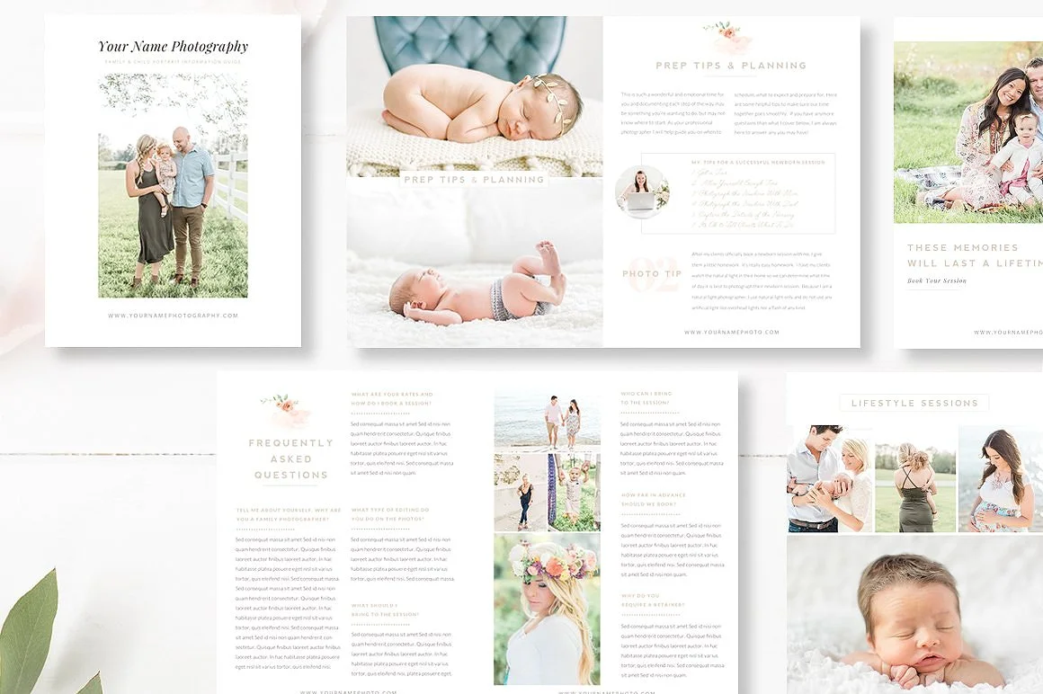 INDESIGN Lifestyle Photography Magazine Template, Pricing Guide