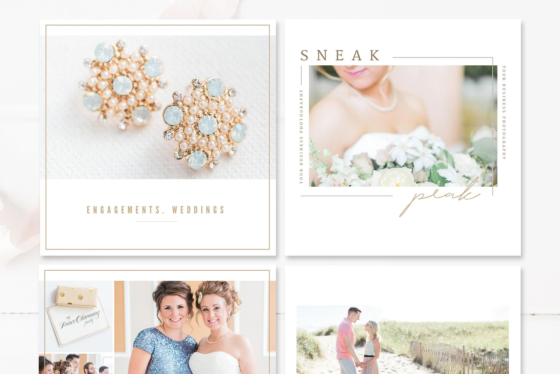 Greenery Social Media Templates | Photoshop Templates for Photographers