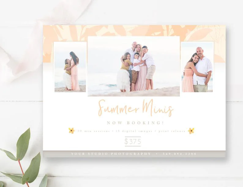Summer Mini Session Template, Summer Photo Sessions PSD