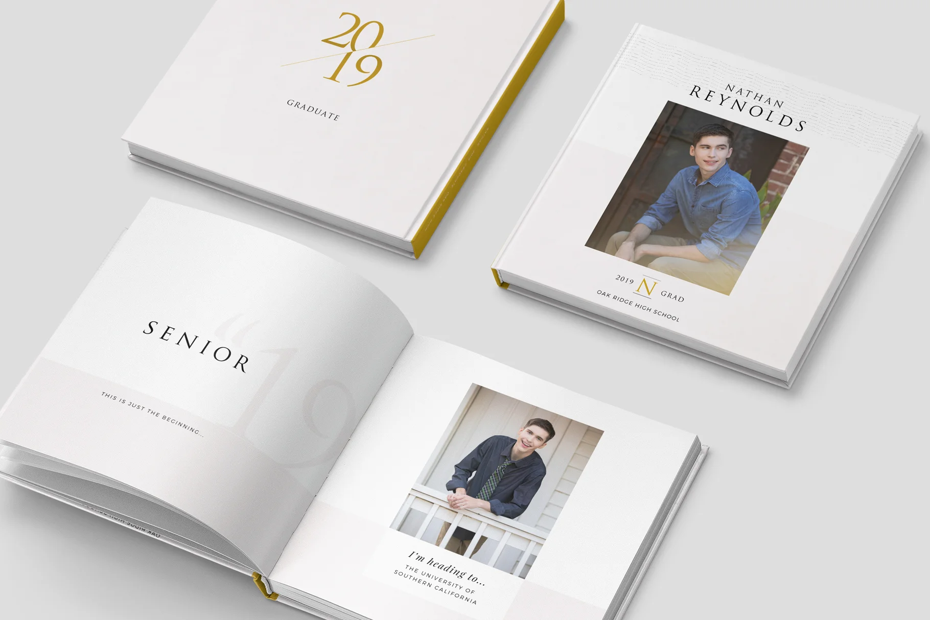 Classic Senior Album Template, Graduation Photo Book Template, Photography Template