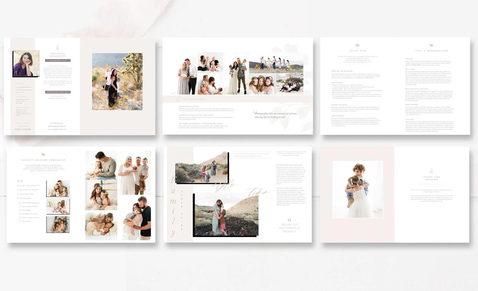 Family Photography Style Guide Template Photoshop Template By Stephanie Design