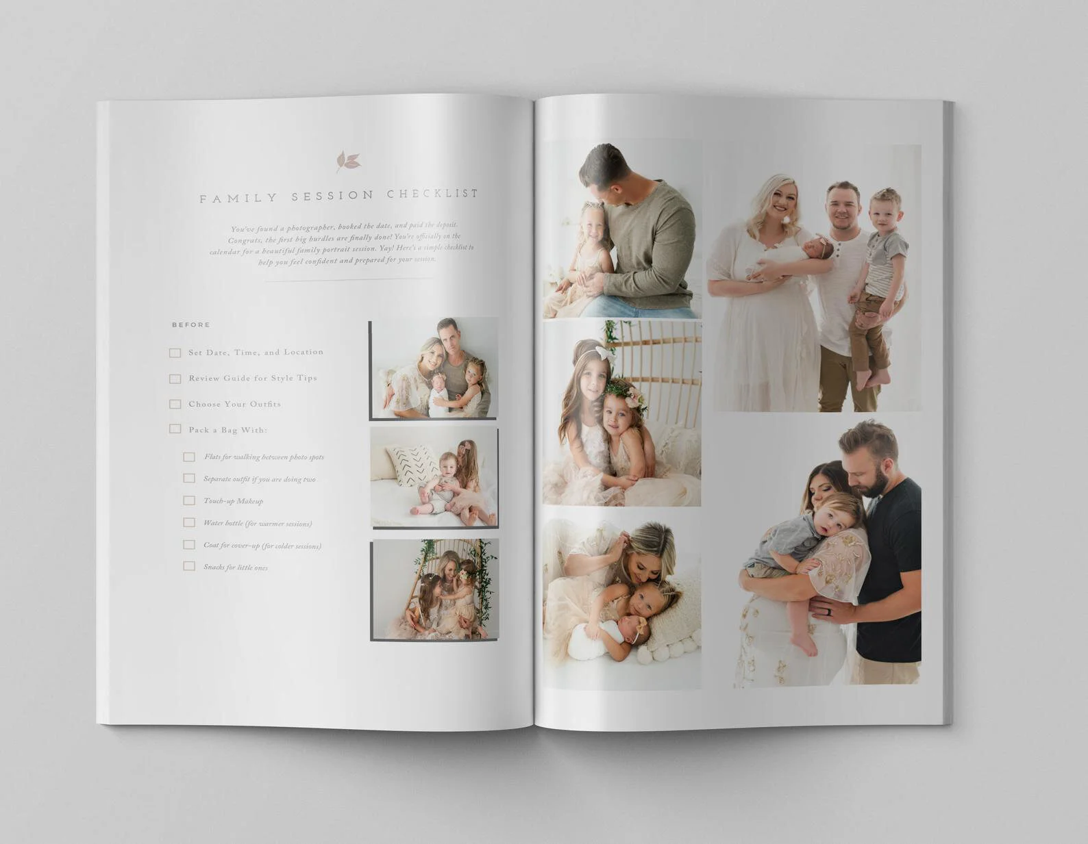 Family Photography Style Guide Template Photoshop Template By Stephanie Design
