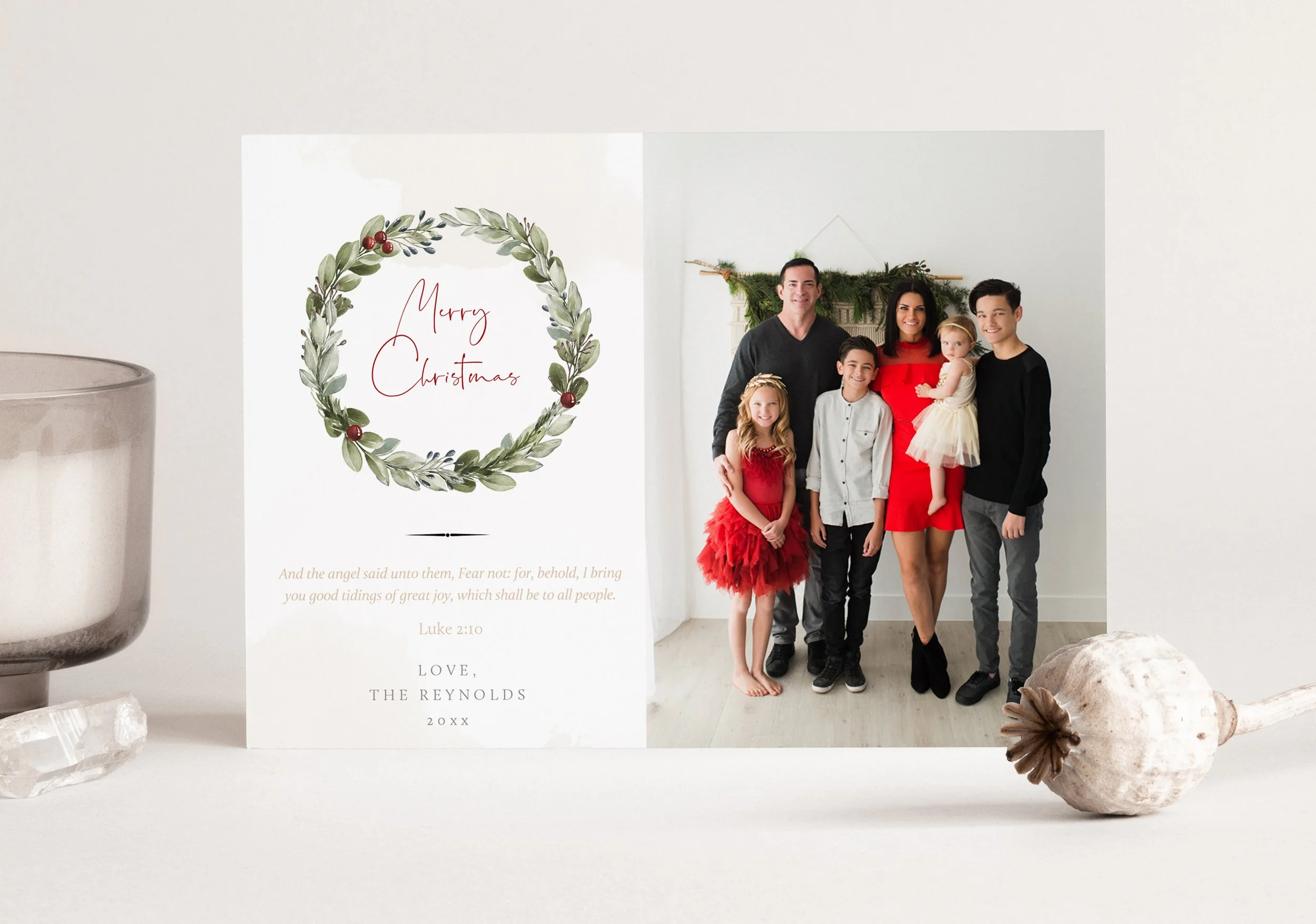 Holiday Photo Card Collection, Christmas Card Template Bundle, Pack of 5,  Photoshop Templates for Photographers — Photographer Templates