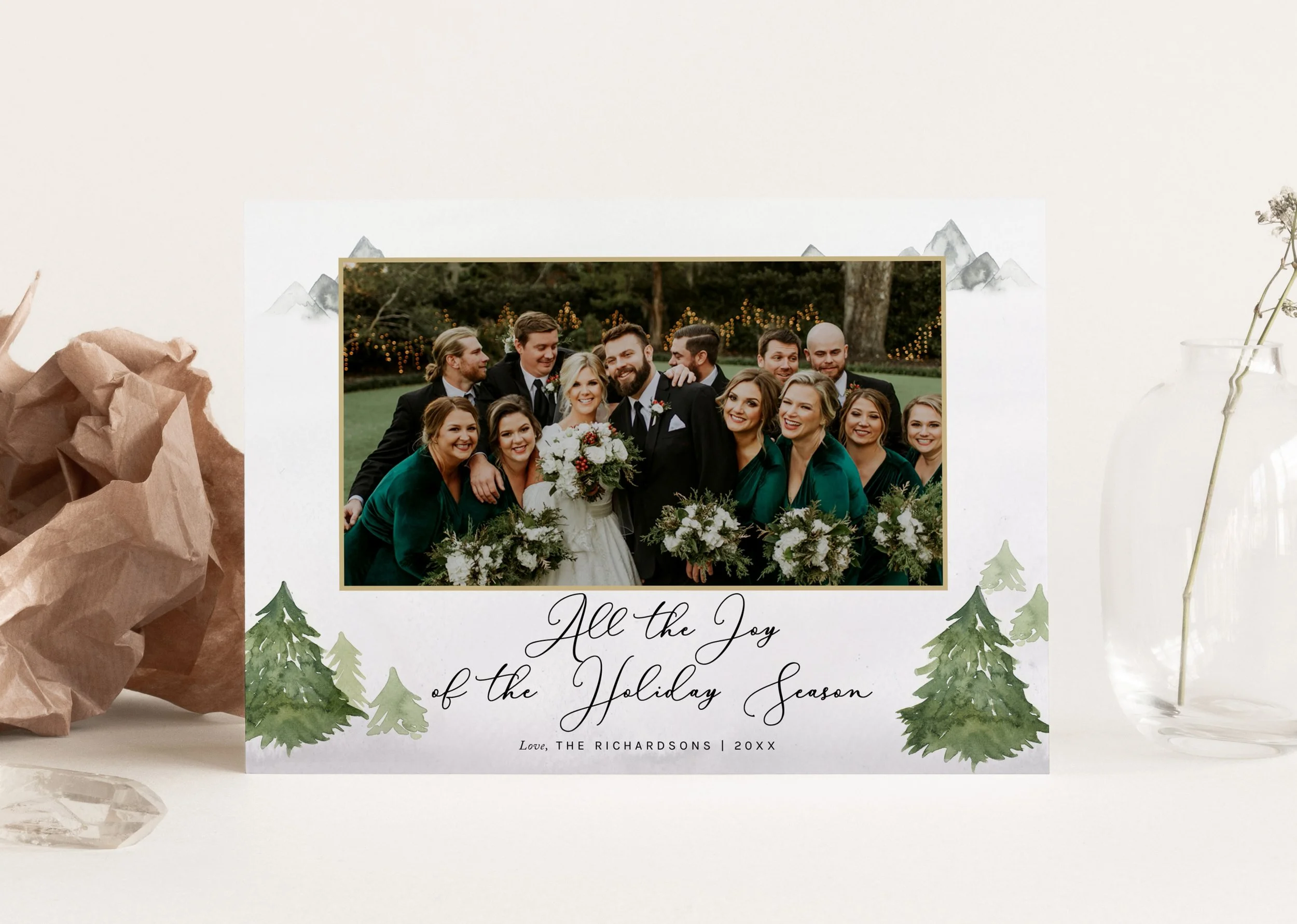 Holiday Photo Card Collection, Christmas Card Template Bundle, Pack of 5,  Photoshop Templates for Photographers — Photographer Templates