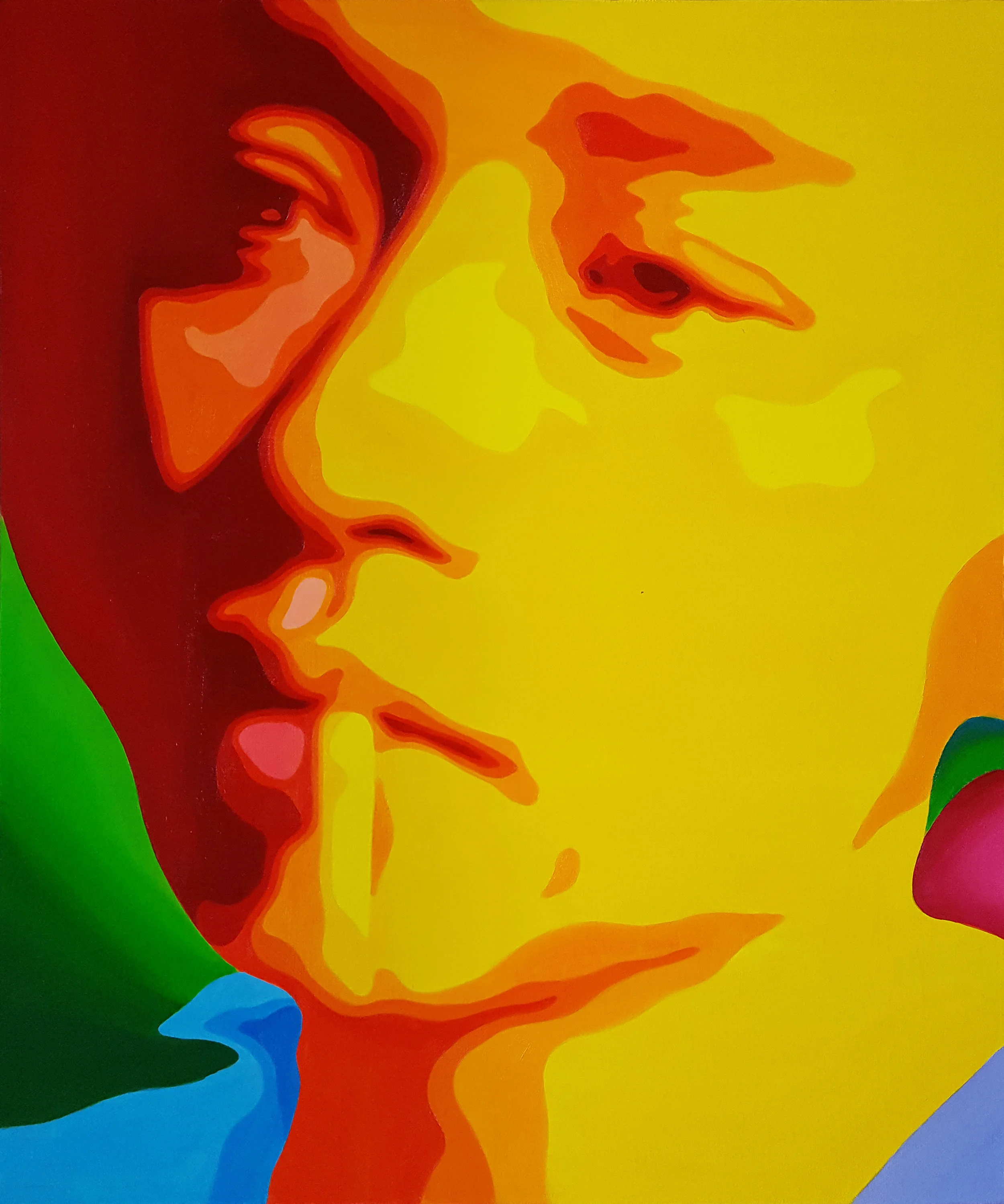 Leslie Cheung 29"x24" oil on canvas
