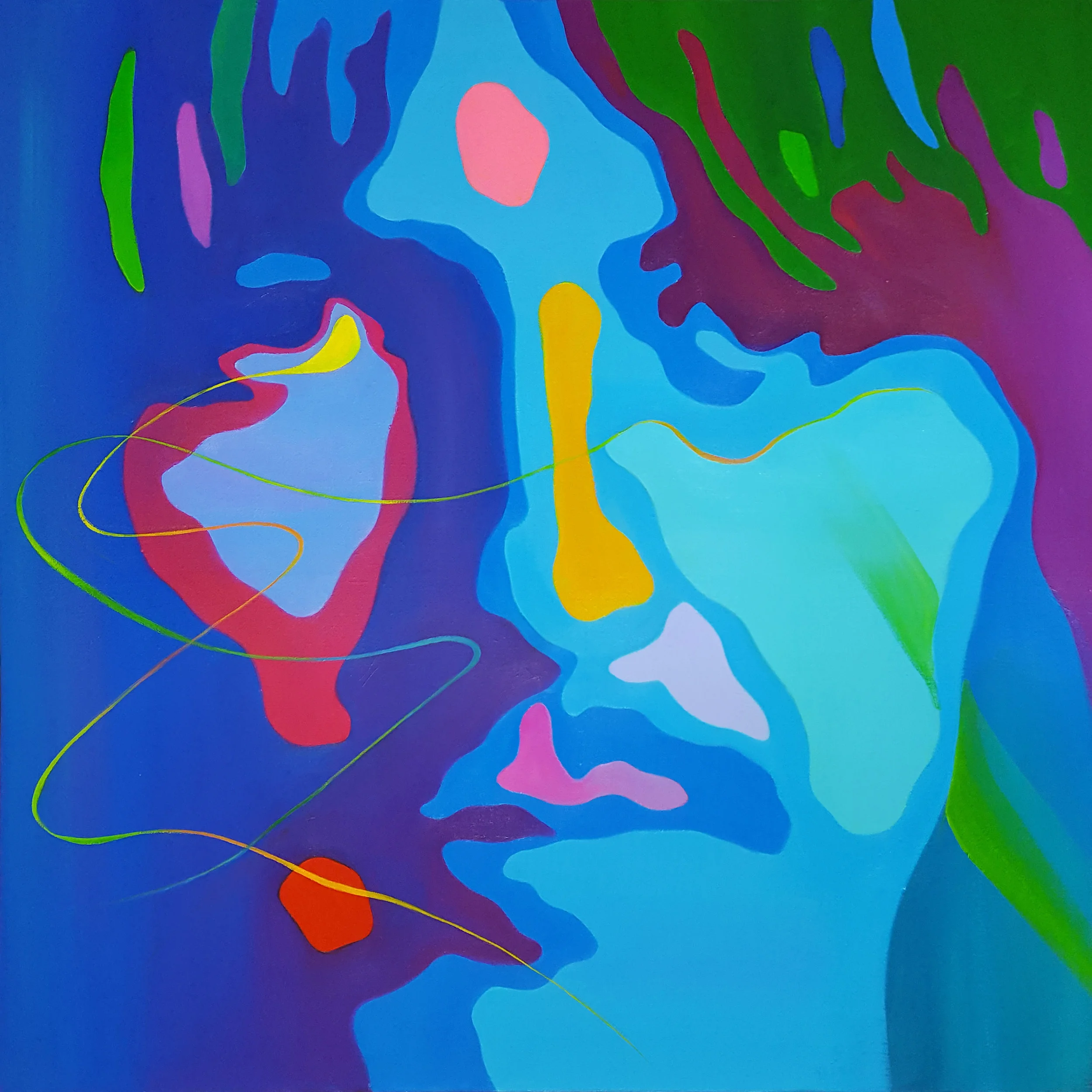 The aura-George 32"x32" oil on canvas
