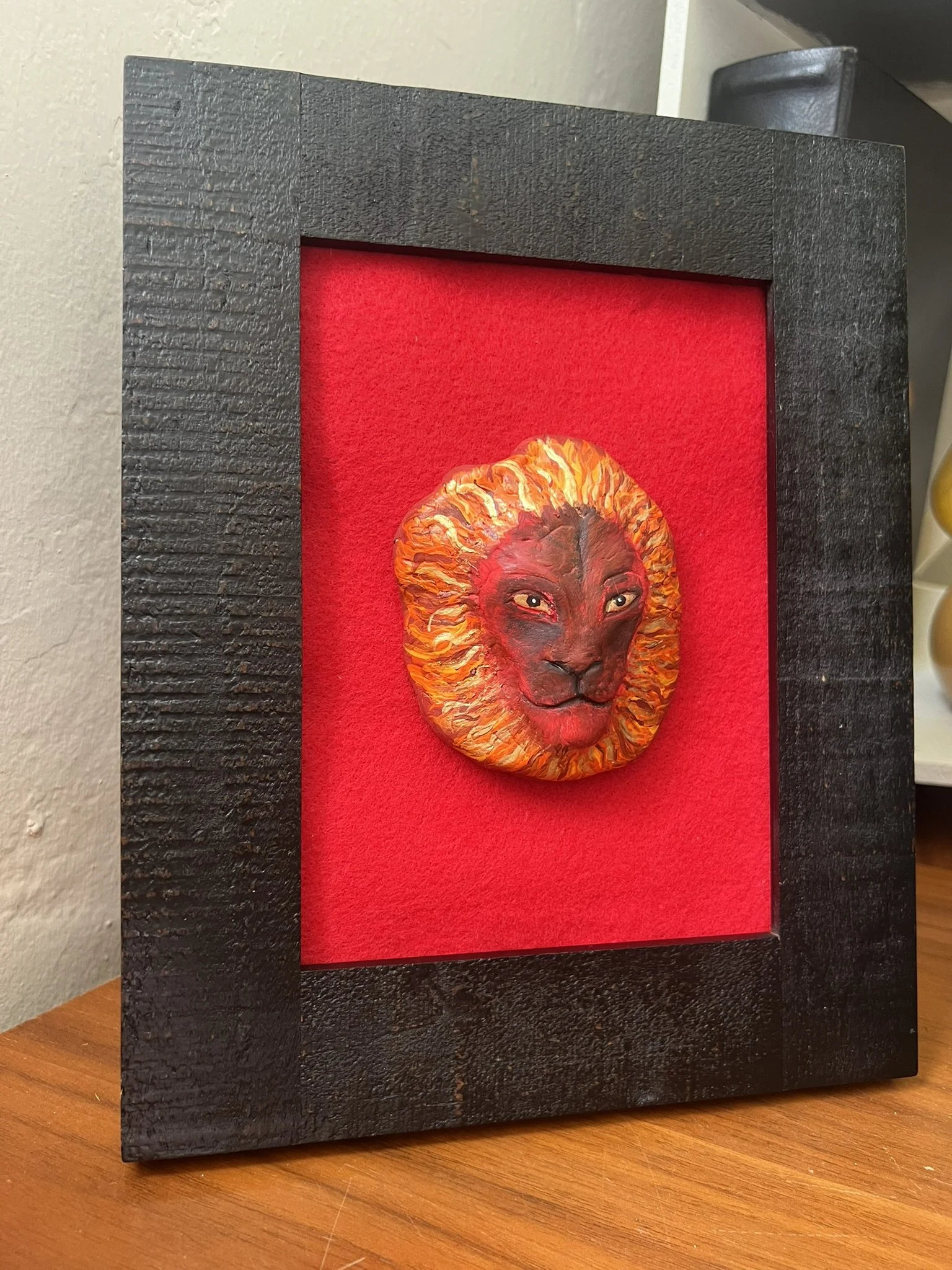 framed lion by Francois-Xavier Noah.JPEG