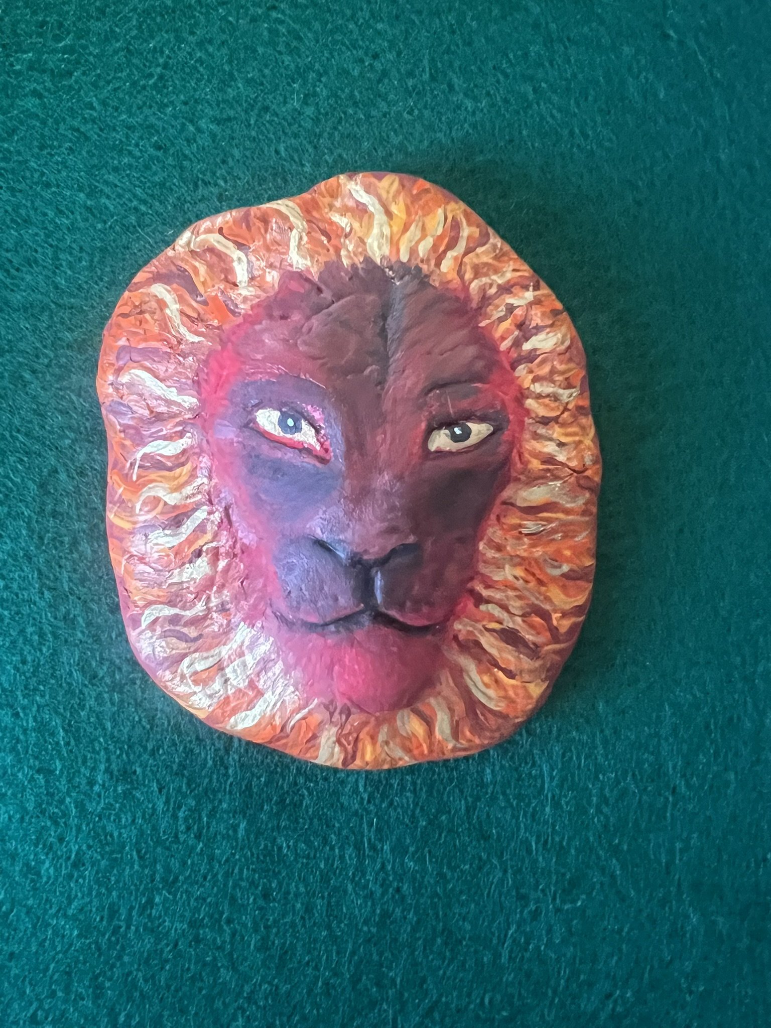 francois xavier noah - lion green felt.JPEG