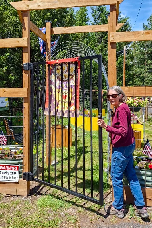 Pollinator Garden entry gate