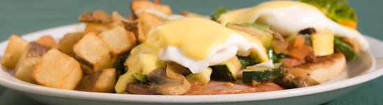 Eggs Benedict served on Sundays only