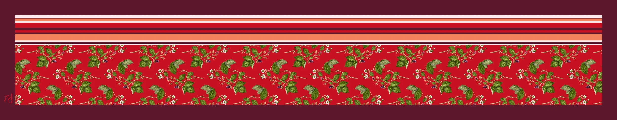 Blackberry Silk Scarf