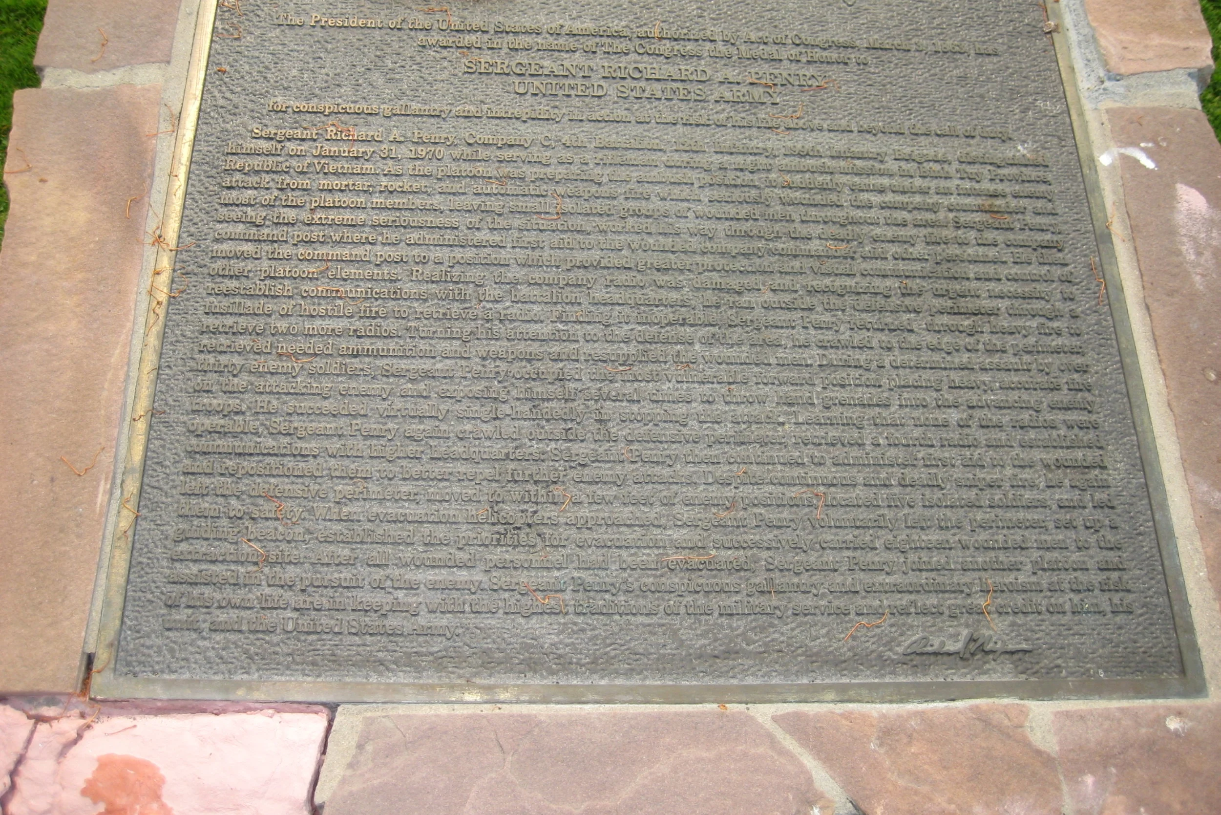 This placeholder image will be changed to show the plaque honoring Richard Penry, for whom the park was named in 2001.