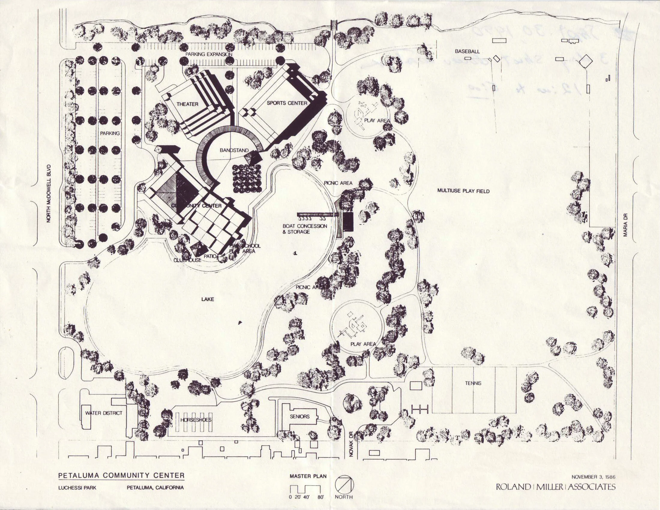 1986 Master Plan by Roland Miller.