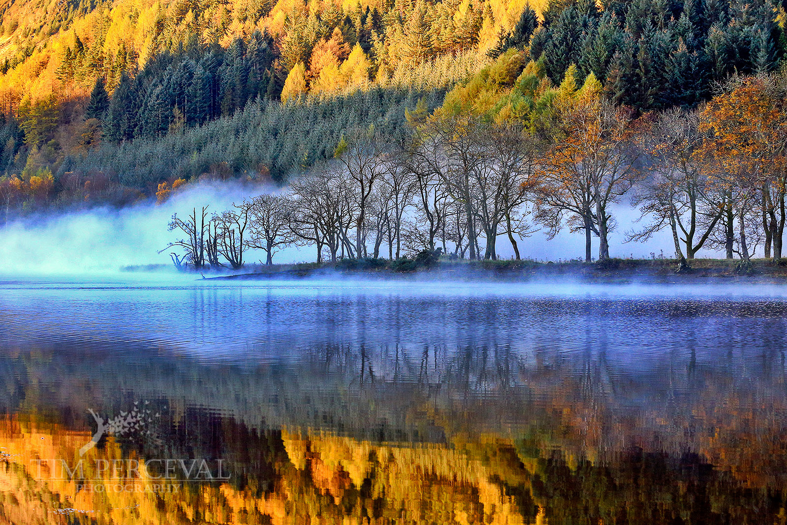  Loch Lubnaig Autumn Mist at Dawn 