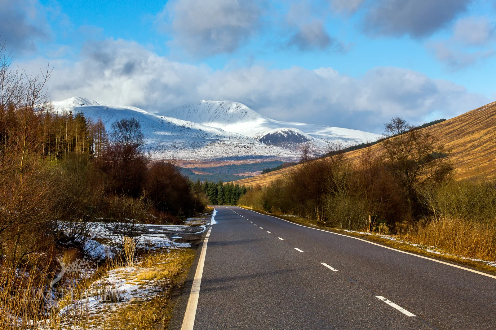 Highland road to the Bridge of Orchy