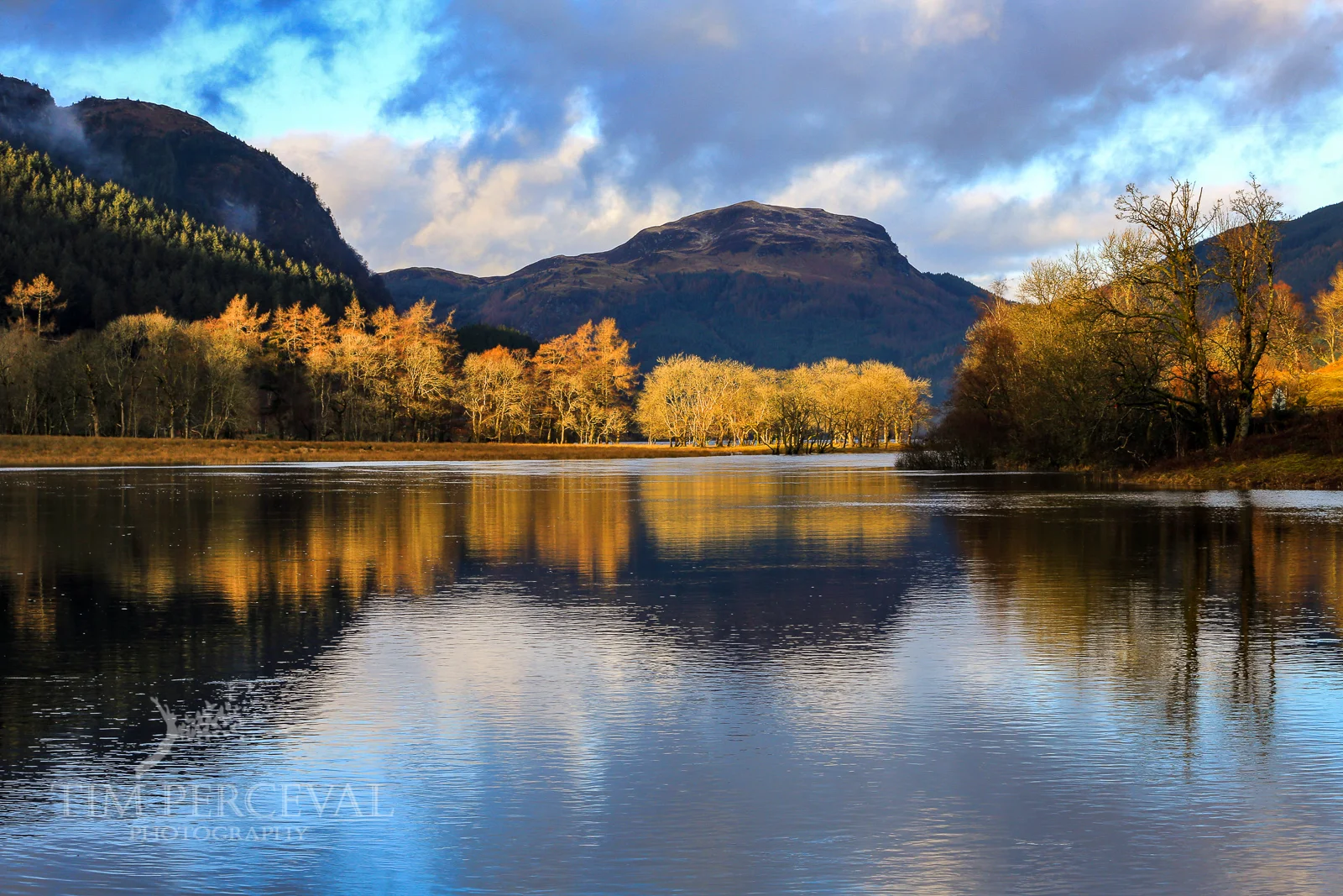 Loch Lubnaig at sunset