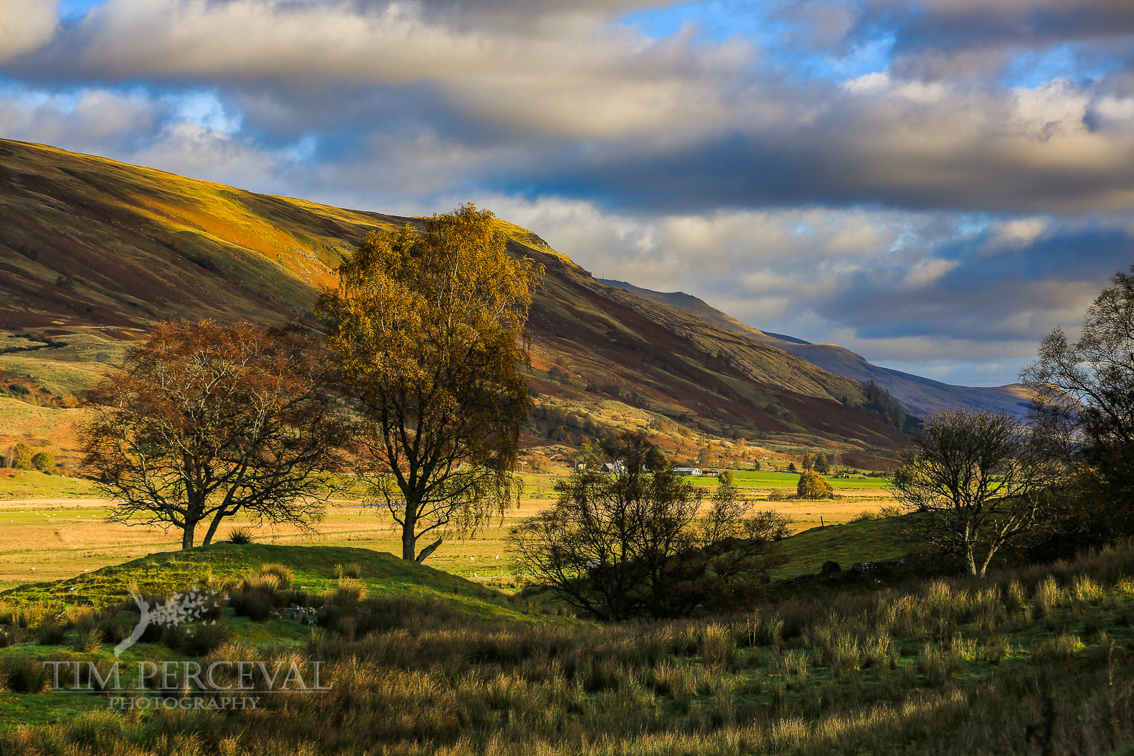  Sunset over the hills from Auchlyne 