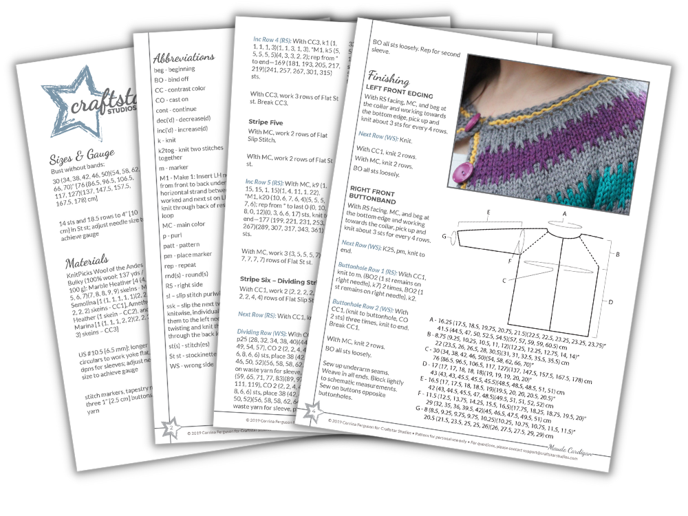 Schematics For Your Knitting Design — Craftstar Studios Knitting