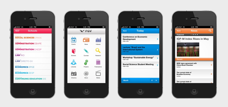  Design of FGV app in 2011. 