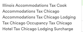 Details behind occupancy tax per Chicago listing