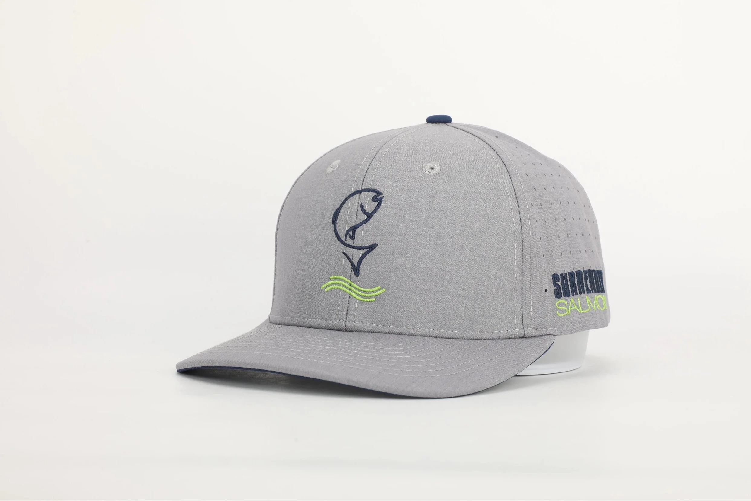 Surrender Salmon Performance Hat - Heather Gray