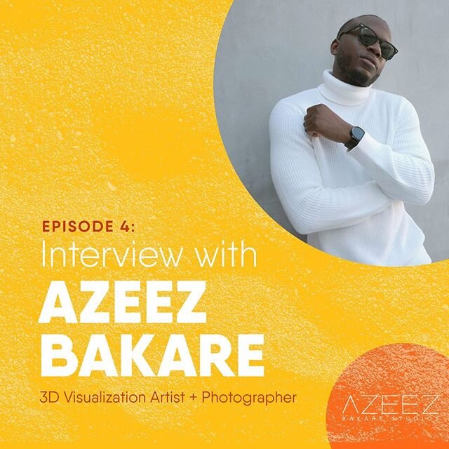 Episode 4 is now live! We spoke with @azeez.bakare as he shared his creative journey with us. Learn about how he merges his knowledge of architecture, design and photography to create amazing photorealistic visualizations.