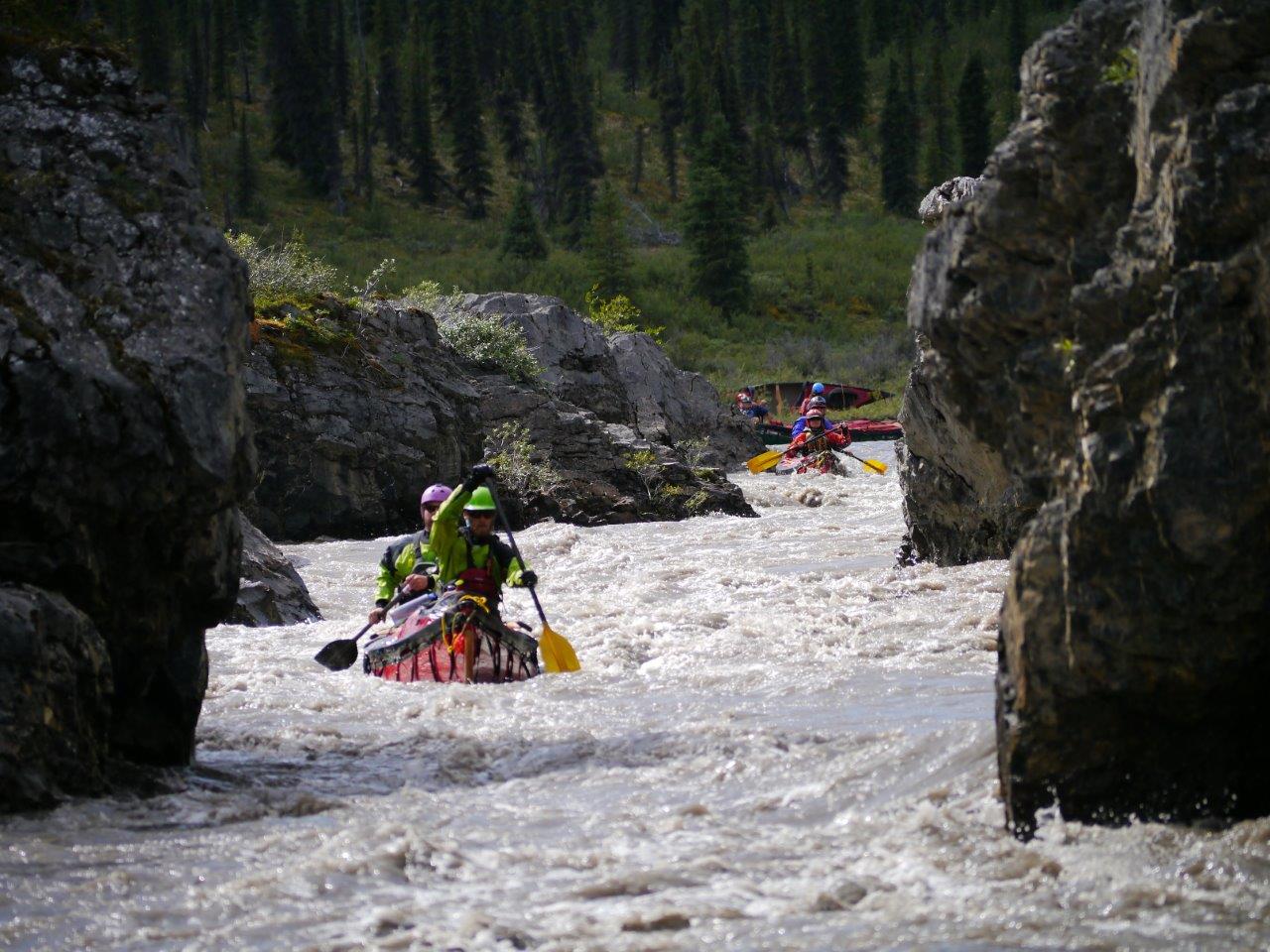 Share in the excitement of white water canoeing on the Mountain, Keele and Nahanni River amongst many more!