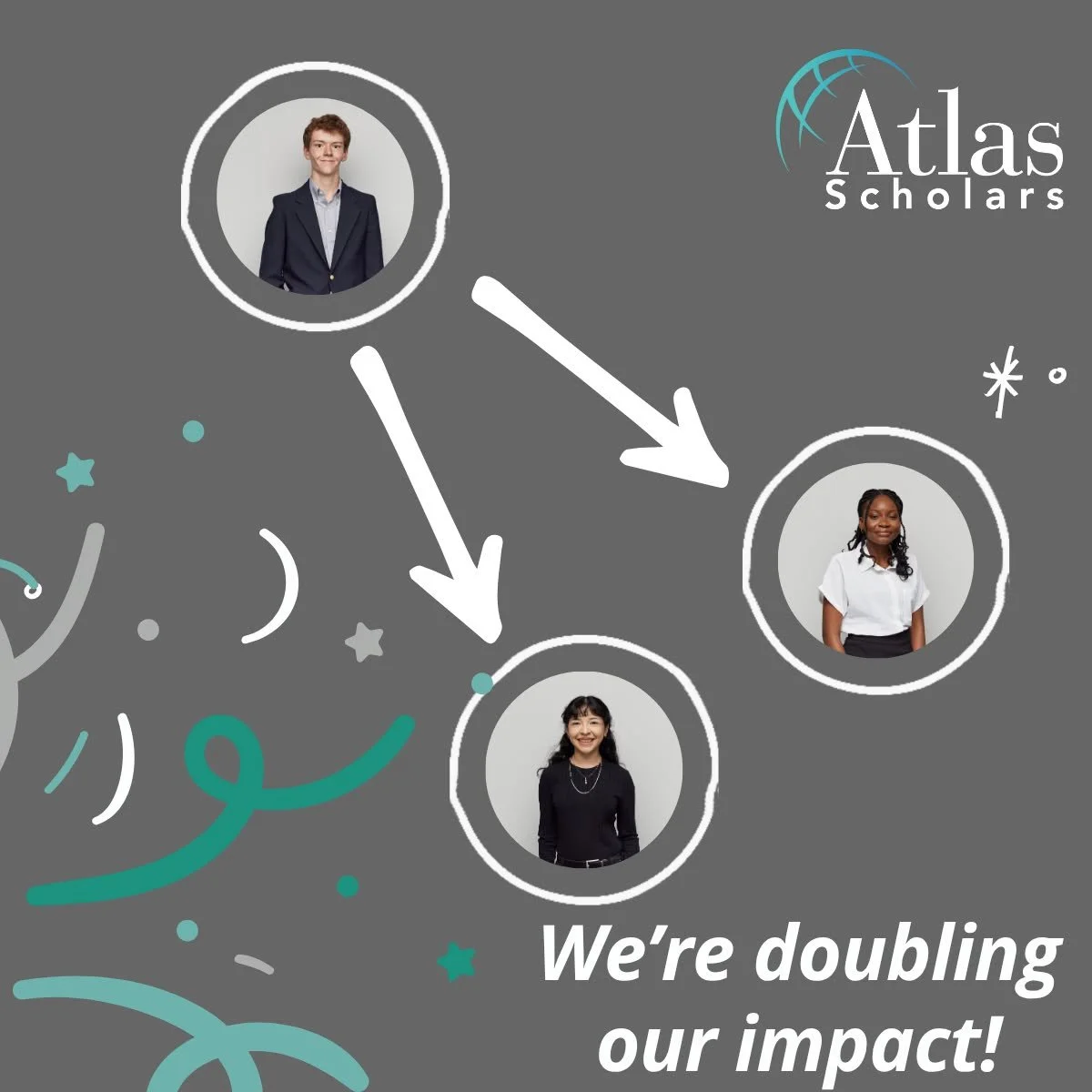 We&rsquo;re doubling our impact!

Starting next year, Atlas Scholars will expand from 12 to 24 students each year &mdash; opening twice as many doors for Houston&rsquo;s future leaders.

That means more site visits, more mentorship, and more students