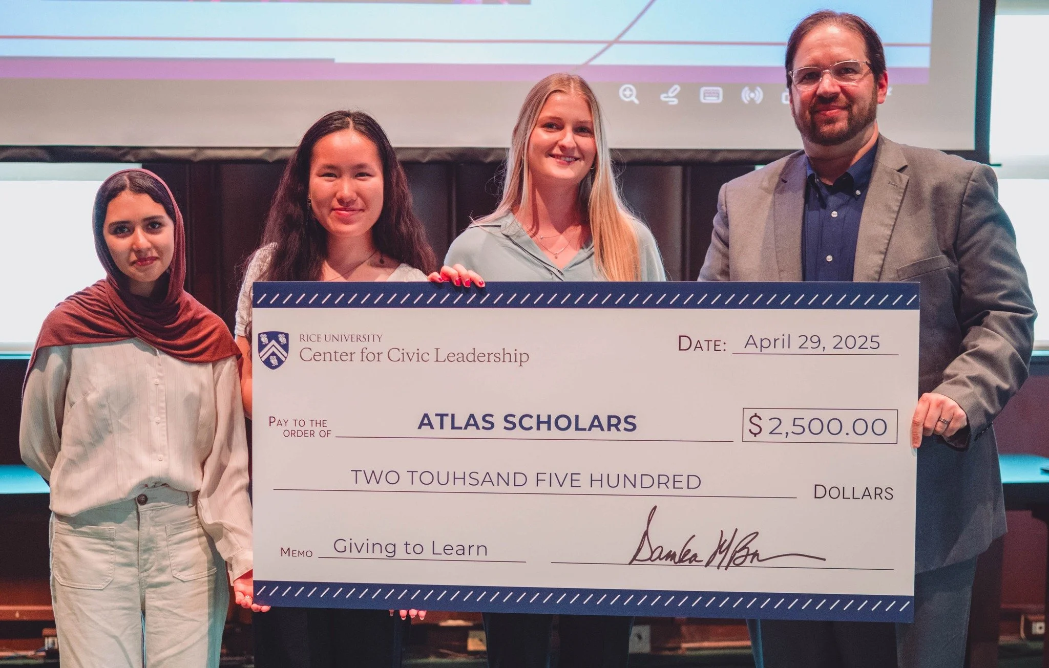 As we reflect on the 2025 Summer Institute, we&rsquo;re deeply grateful for partners like Rice University Center for Civic Leadership who invested in the experiences that shaped our Scholars this summer.

Rice CCL&rsquo;s $2,500 award is a reminder t