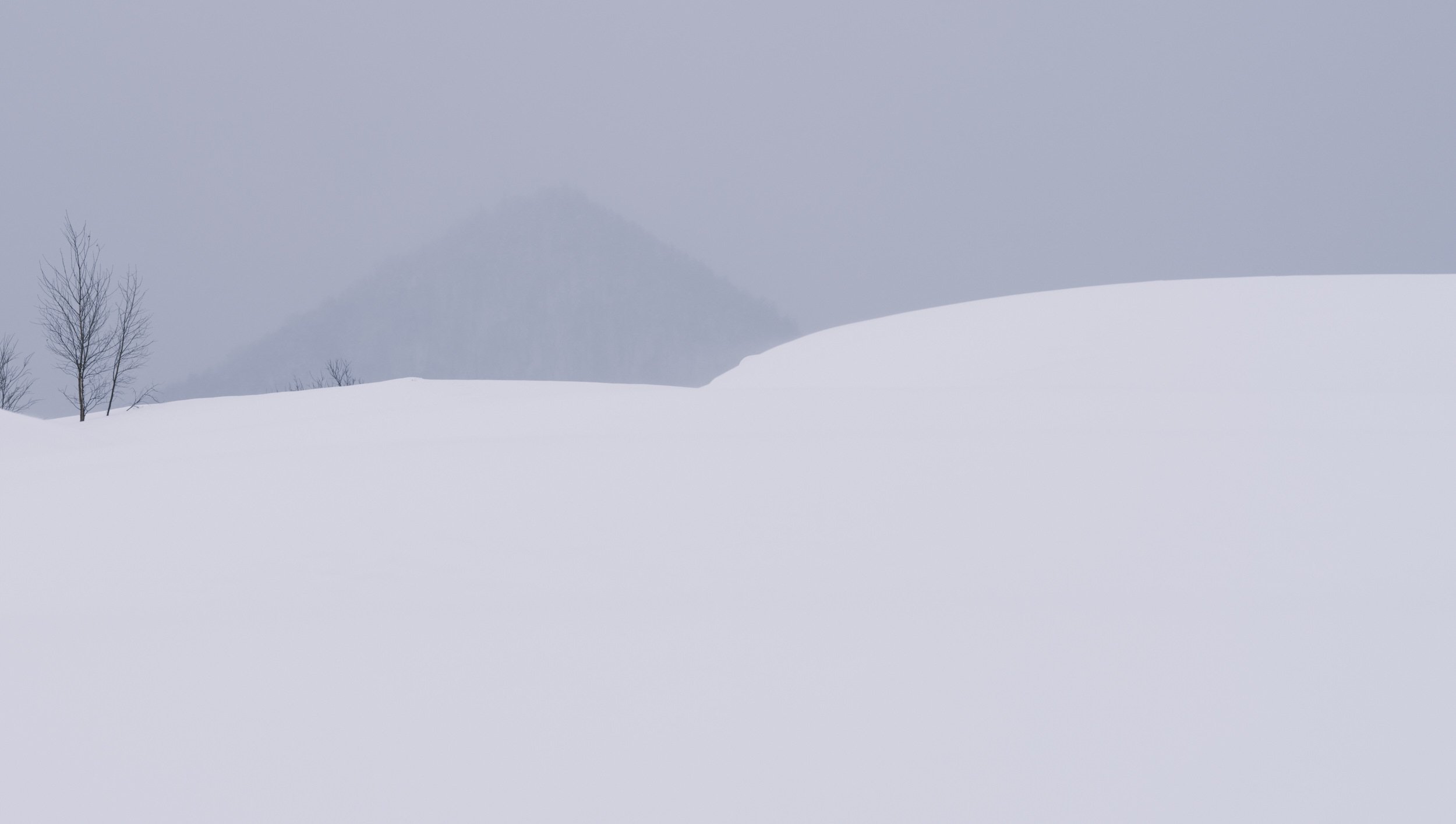 Winter Landscape near Kamui, Japan